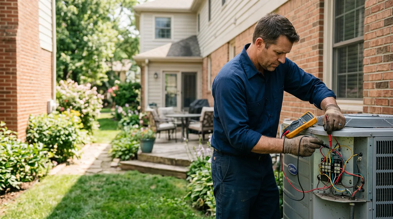 HVAC technician working near Montour, IA